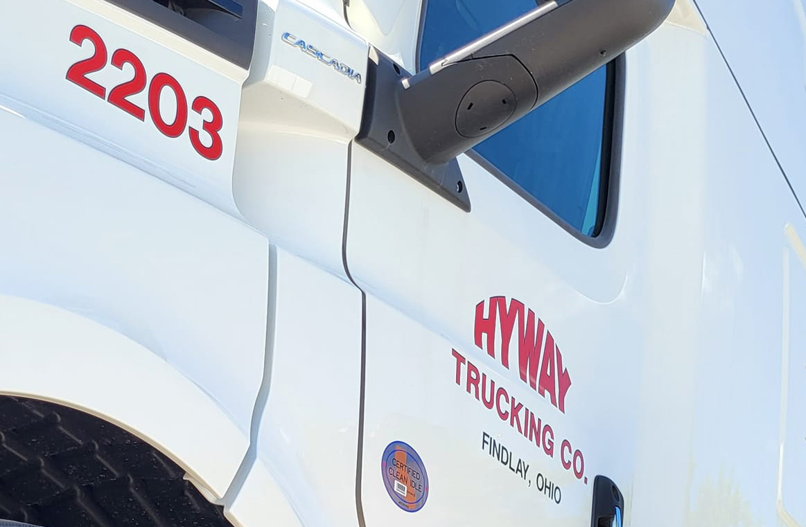 Hyway Trucking truck door