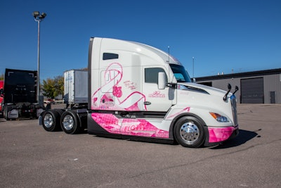 J&R Schugel breast cancer awareness truck