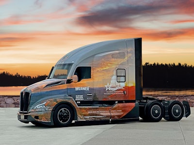 Werner Enterprises (CCJ Top 250, No. 13) is the official designated carrier for the 2023 tour. Jesus Davila and Tim Dean will drive the T680 Signature Edition to a full slate of community celebrations en route to the nation’s capital.