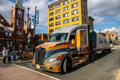 U.S. Capitol Christmas Tree being hauled