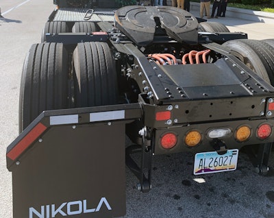 rear of a Nikola Tre truck