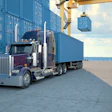 diesel truck at port