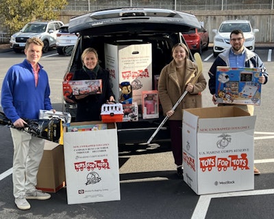 Lily Transportation Toys for Tots donation