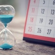 hour glass and calendar