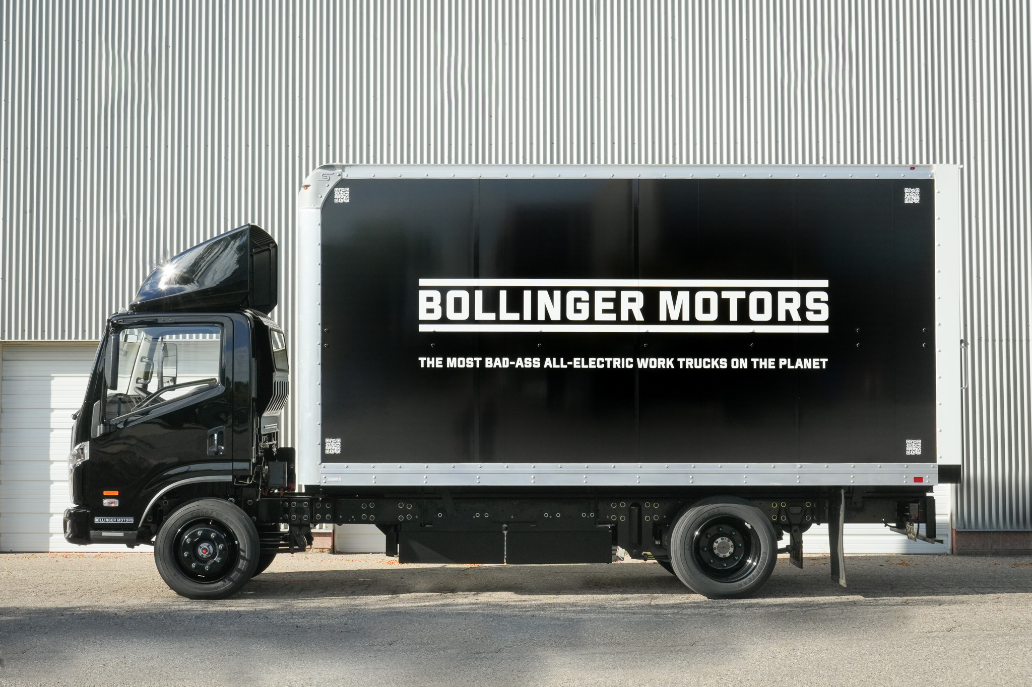 Bollinger Motors truck parked in a lot