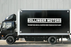 Bollinger Motors truck parked in a lot