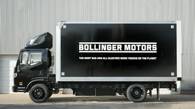 Bollinger Motors truck parked in a lot