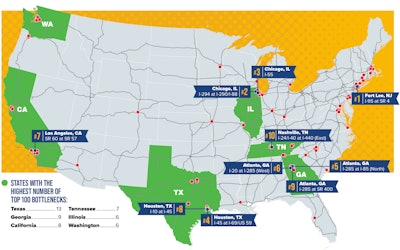 2024 ATRI Top Truck Bottlenecks