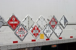 hazardous material placards