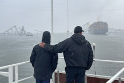 Baltimore Mayor Brandon M. Scott on a Coast Guard Cutter
