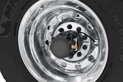 Aperia's Halo Connect i3 installed on a wheel end.