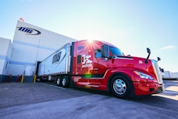 Kodiak truck with Martin Brower trailer at dock