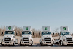 IMC tractors in a line