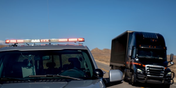police car and truck