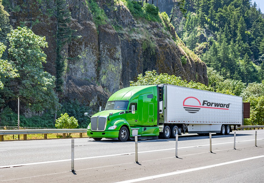 Forward Air truck and trailer