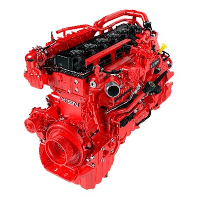 Cummins X15N Engine white background