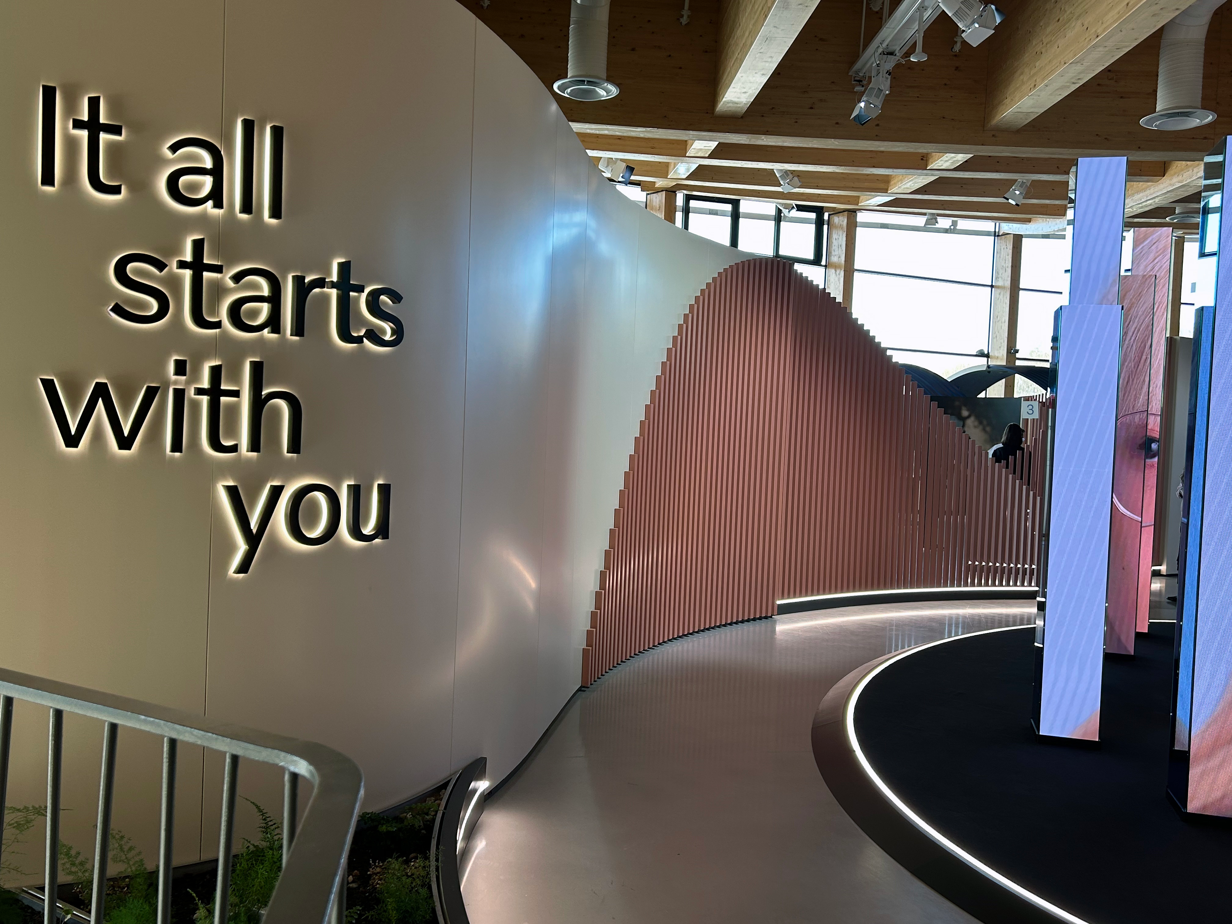 Exhibit entrance at World of Volvo