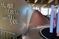 Exhibit entrance at World of Volvo