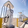 A WattEV Bakersfield, California charging station.