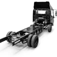 A battery-electric Bollinger B4 Chassis Cab
