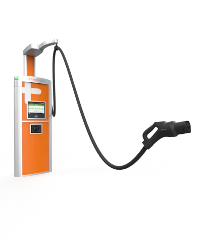 ChargePoint MCS charger on display
