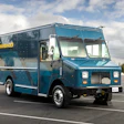 Harbinger electric truck display parked