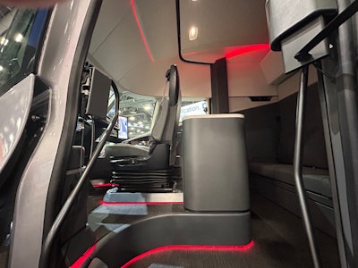 Inside the cab of Kenworth's SuperTruck 2