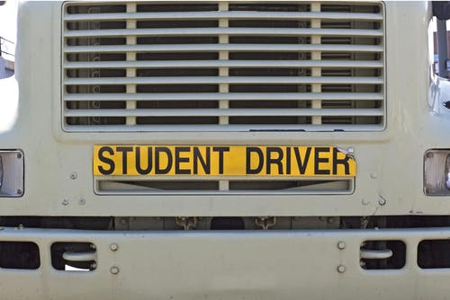 Student driver truck