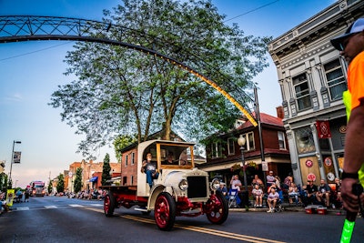 The parade was led by a 1923 Kenworth and parade grand marshal and 50-year Kenworth Chillicothe employee, Dan Murphy.