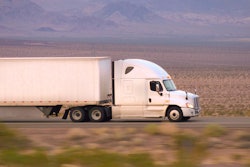 truck driving on the highway