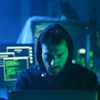 computer hacker at a computer