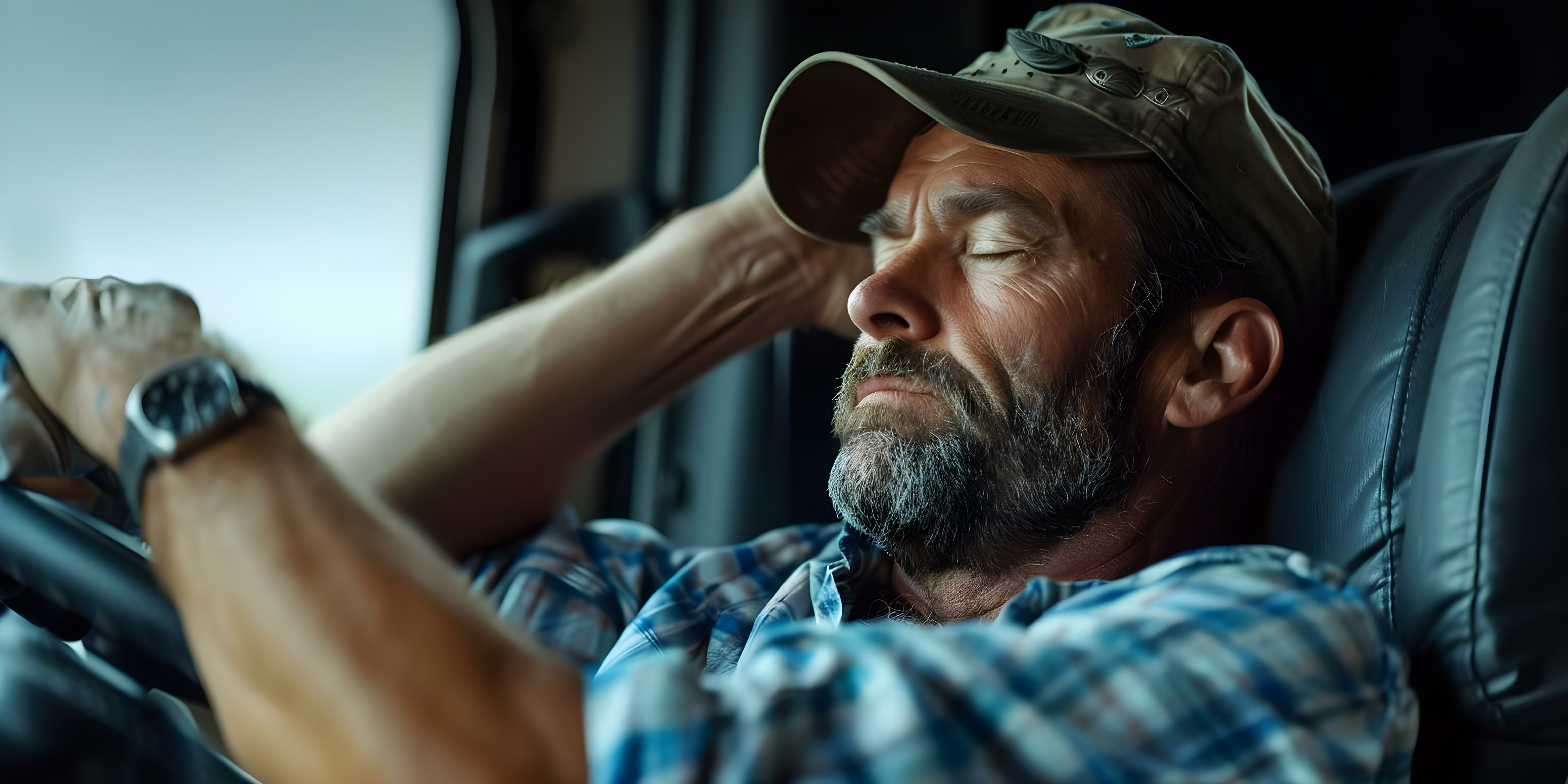 truck driver asleep