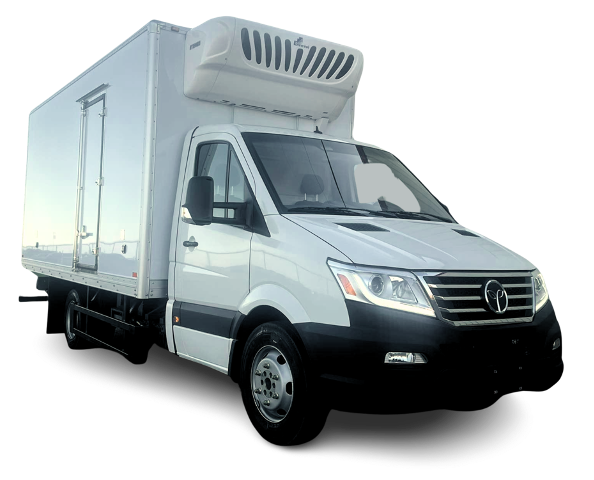 A GreenPower all-electric refrigerated truck