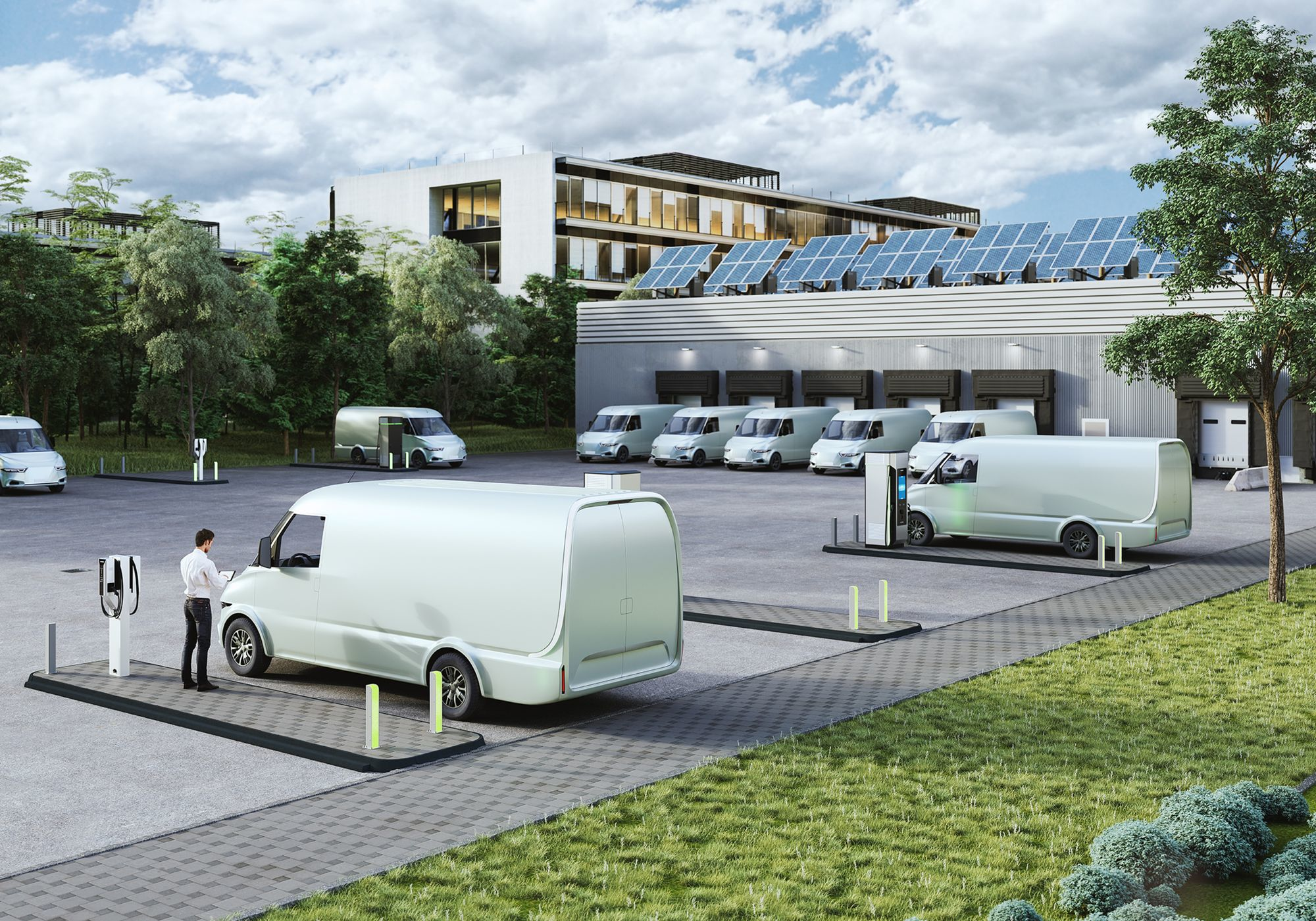 Siemens Depot360 charging delivery vans