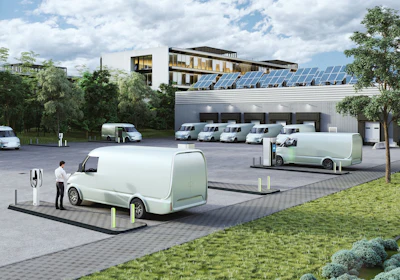 Siemens Depot360 charging delivery vans