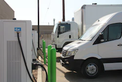 EV vehicles charging at Zeem Solutions' LAX Depot