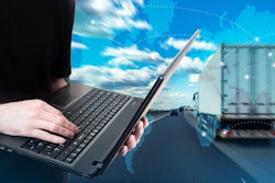 laptop tracking a semi