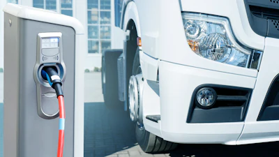 Electric truck charging