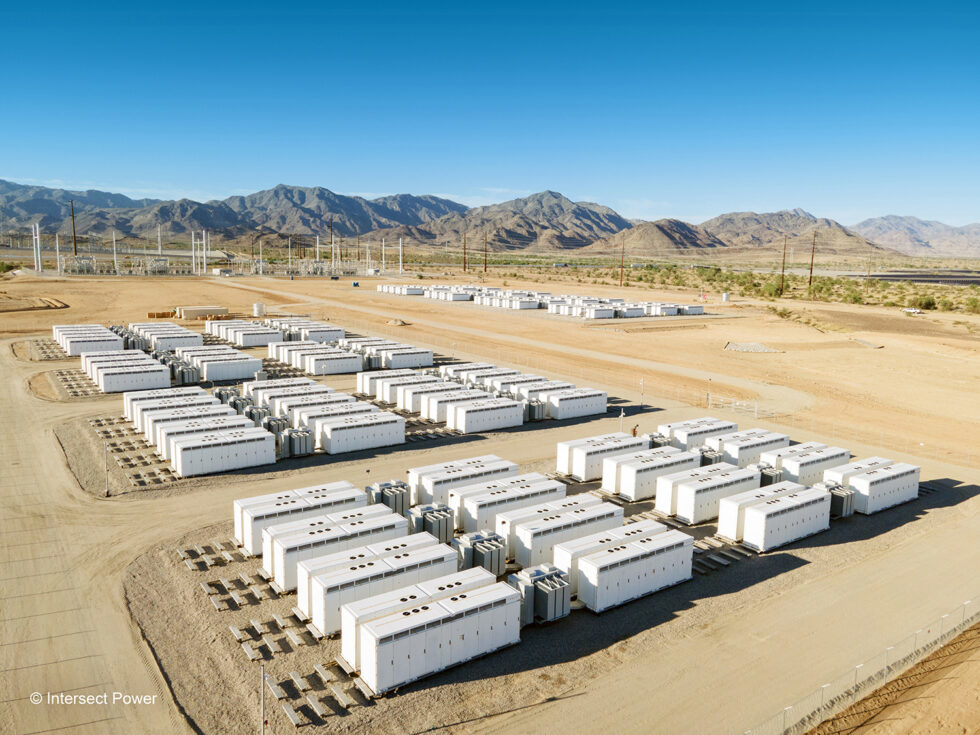 Intersect Power battery energy solar storage site