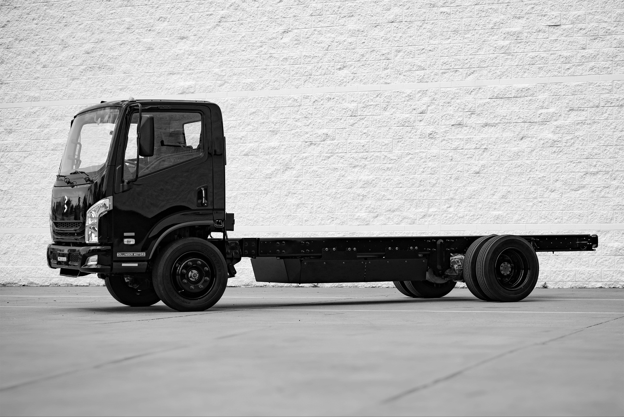 Bollinger B4 chassis cab emergency vehicle
