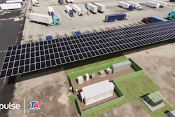Rendering of TA Ontario, California, truck charging station