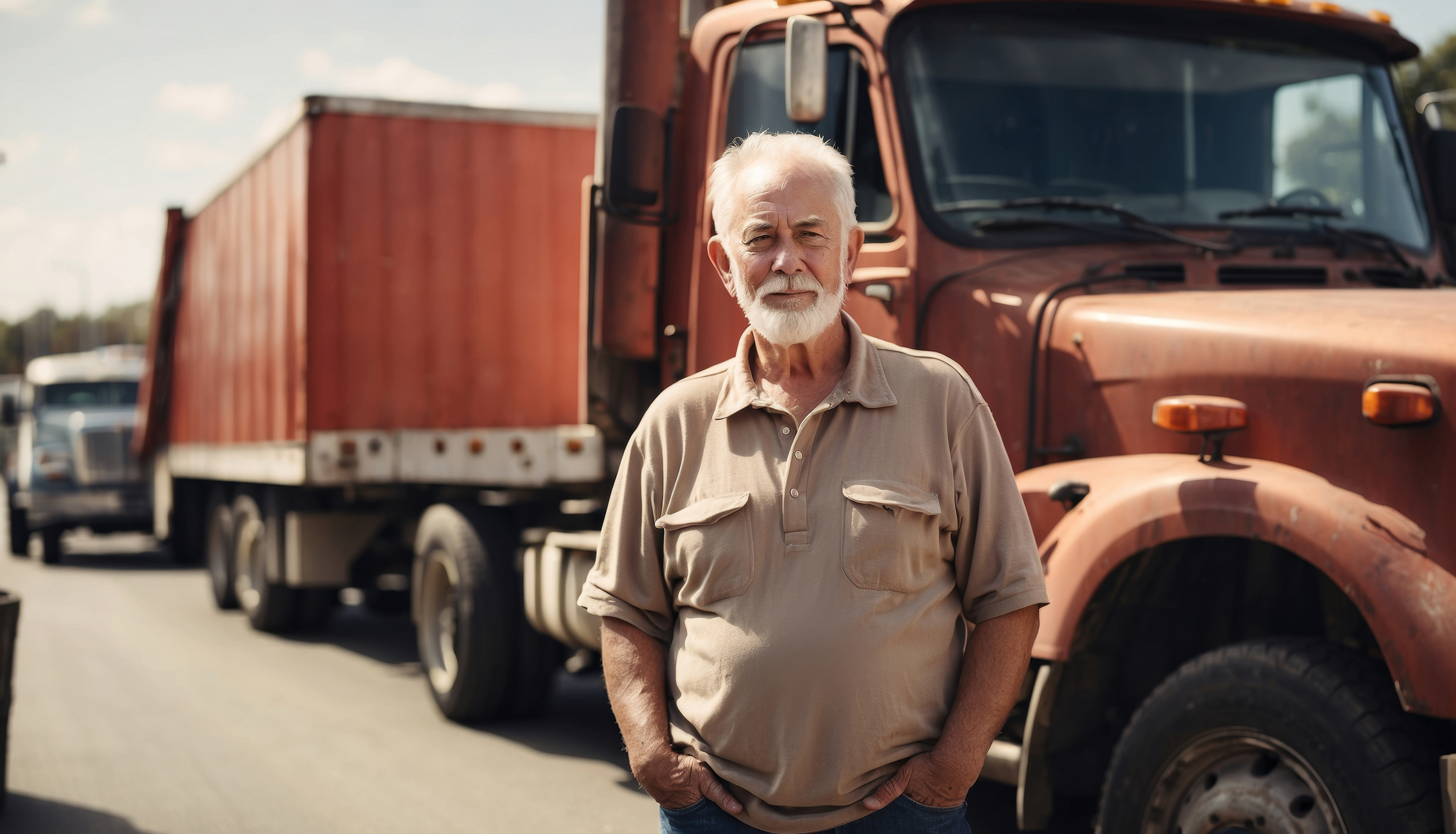 older truck driver