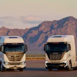 Nikola class 8 semis parked