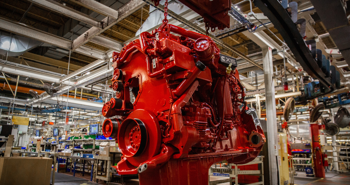 A large Cummins engine