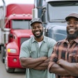 smiling truck drivers