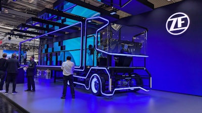 ZF see-through tractor-trailer display