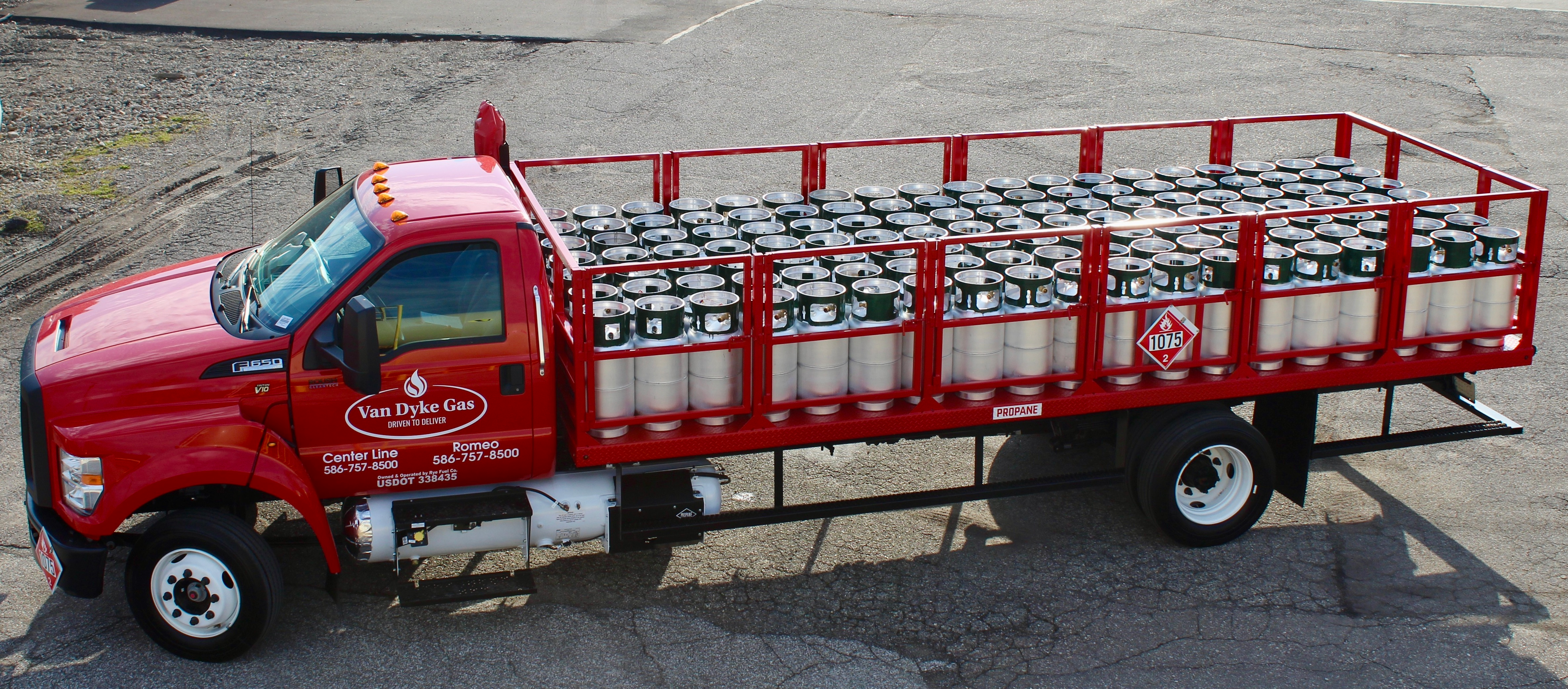 Van Dyke Gas truck parked