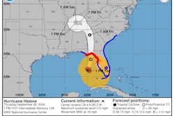 Hurricane Helene forecast path