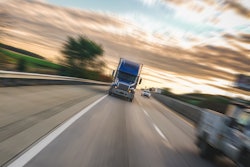 blurred truck