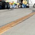 truck tire skid marks